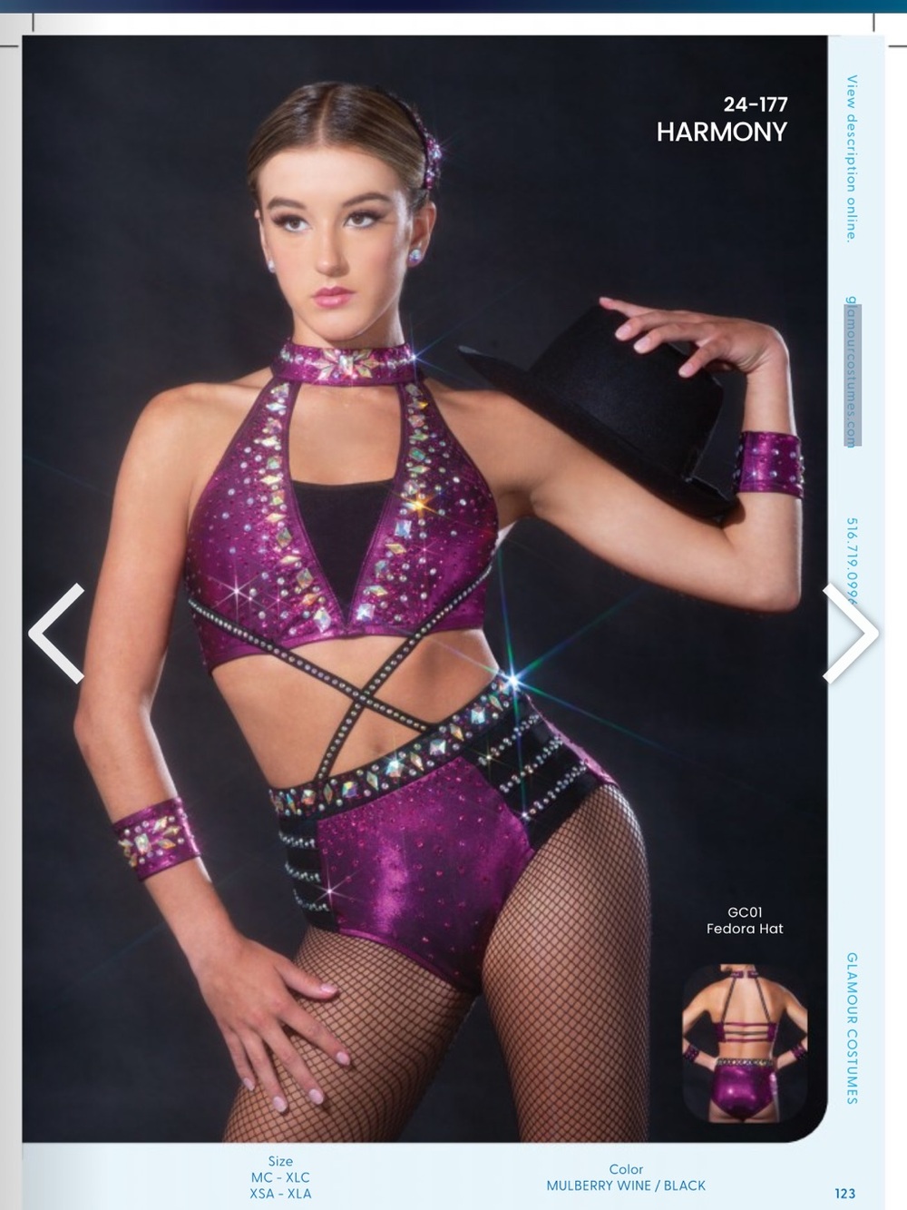 Glamour dance costume